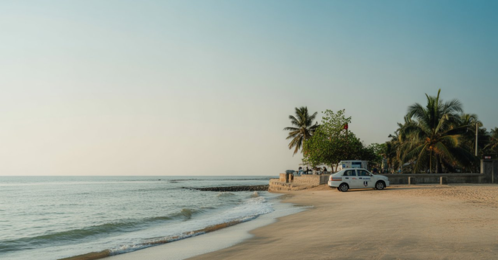 Best time to visit Diu beaches from Ahmedabad by taxi