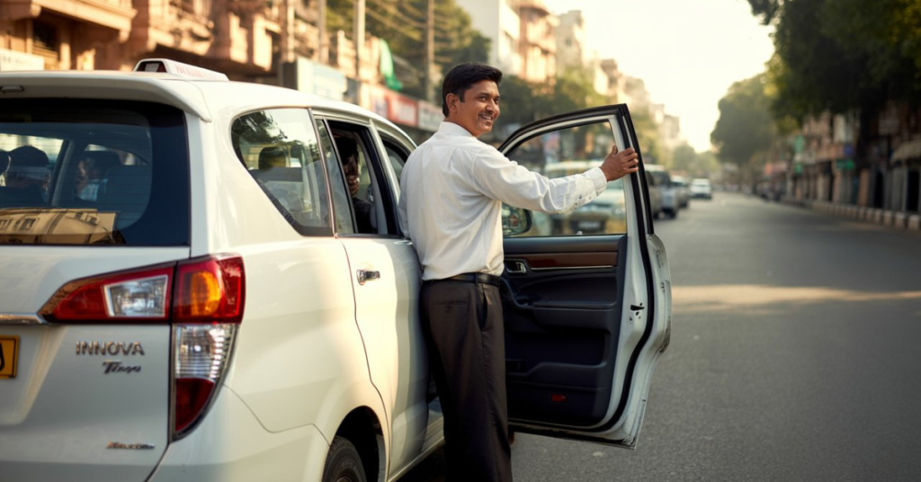 Innova taxi service Ahmedabad with professional driver for local and outstation travel
