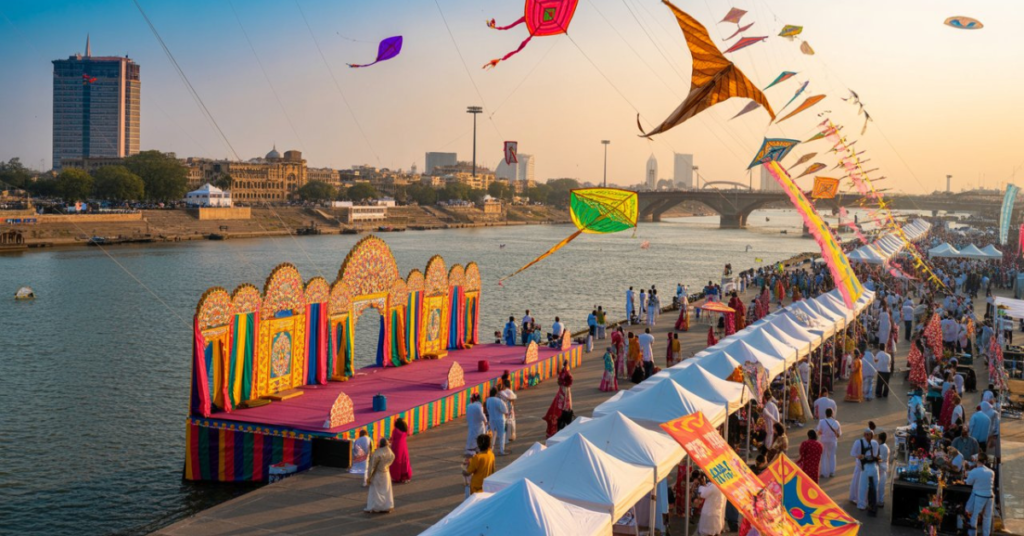Kite Festival in Ahmedabad 2026 dates and main venue Sabarmati Riverfront