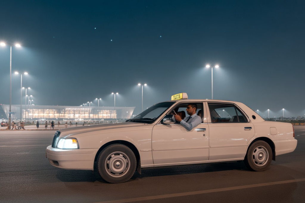 24/7 airport taxi Ahmedabad providing early morning and late night airport drop service