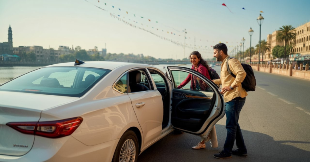 Taxi service in Ahmedabad for tourists during International Kite Festival