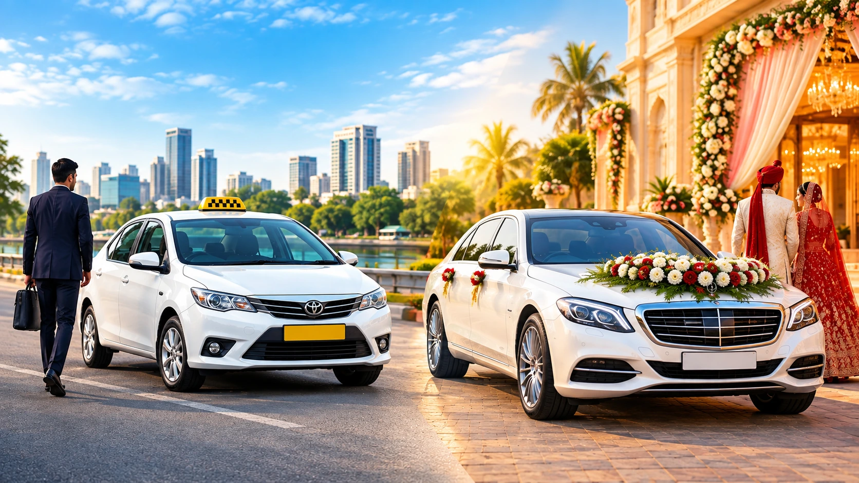 luxury car rental for wedding
